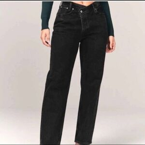 Abercrombie & Fitch Curve Love High Rise Dad Jean Size 33/16S